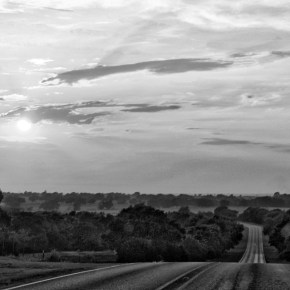 Setting Sun B &&nbsp;W