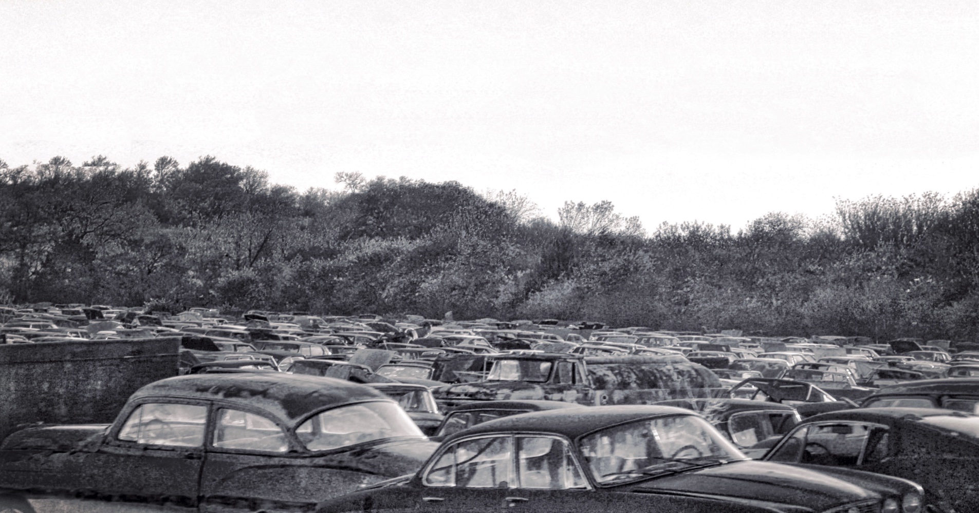 Auto Ranch- Monochrome Madness Challenge | Rainy Day Reflections