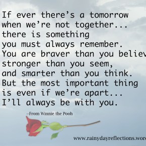 If Ever There’s A Tomorrow… Thoughtful&nbsp;Thursdays