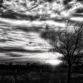 Texas Sunset (BW)